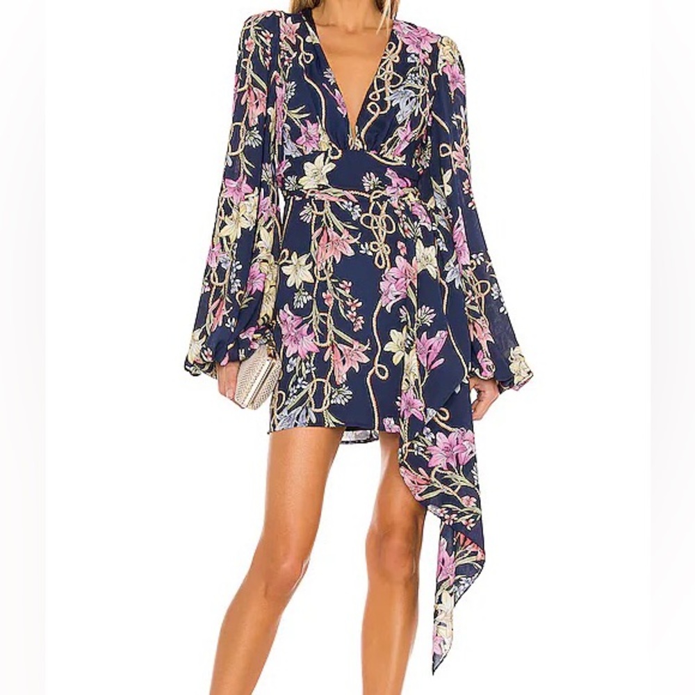 KATIE MAY Sleepless Nights Dress in Navy Lily